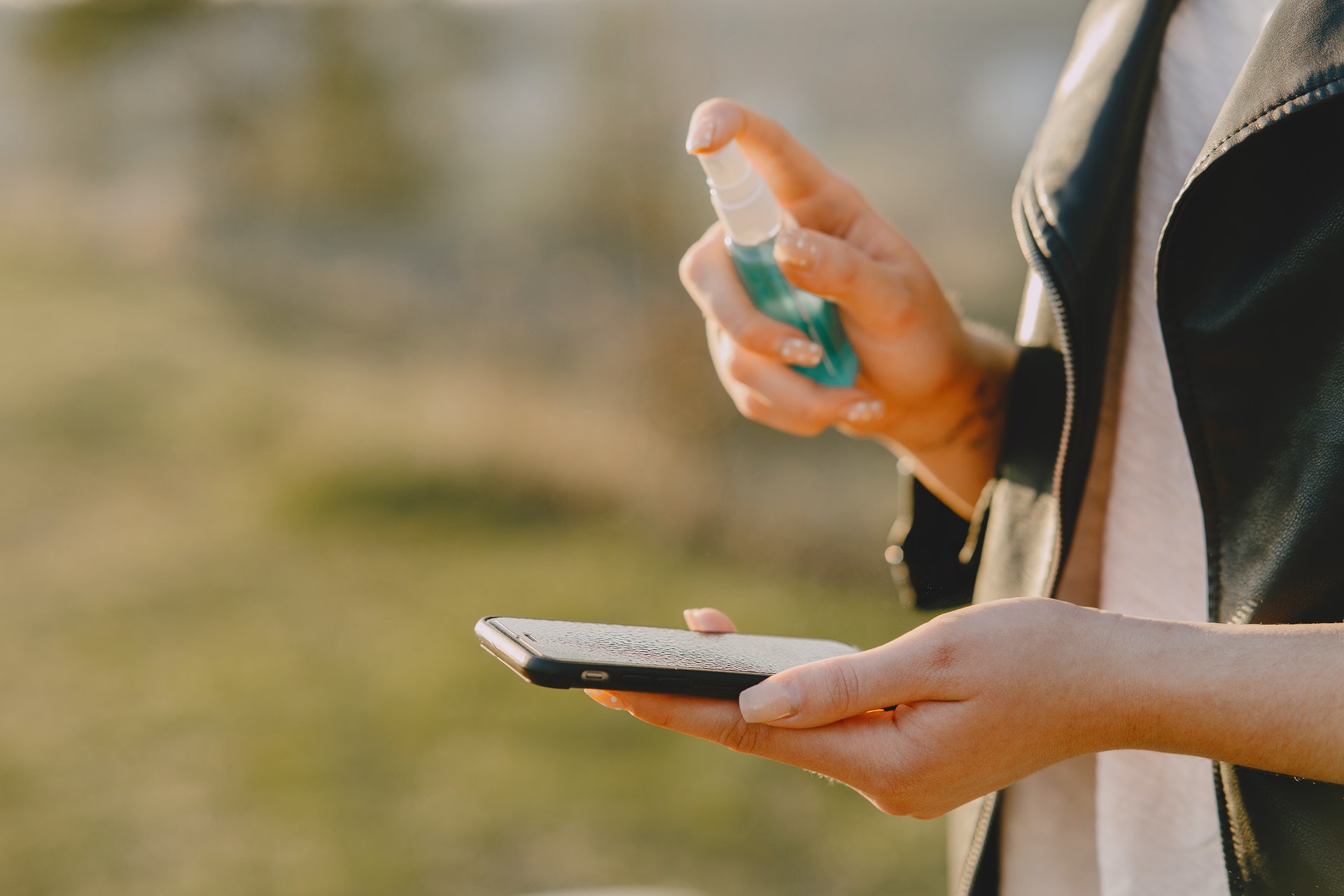 Mobile phones are covered in germs. Disinfecting them daily could help stop diseases spreading